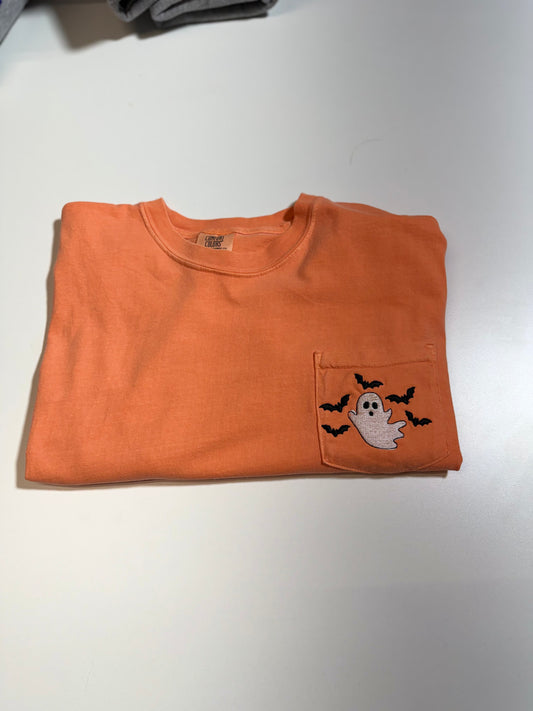 ghost and bat tee