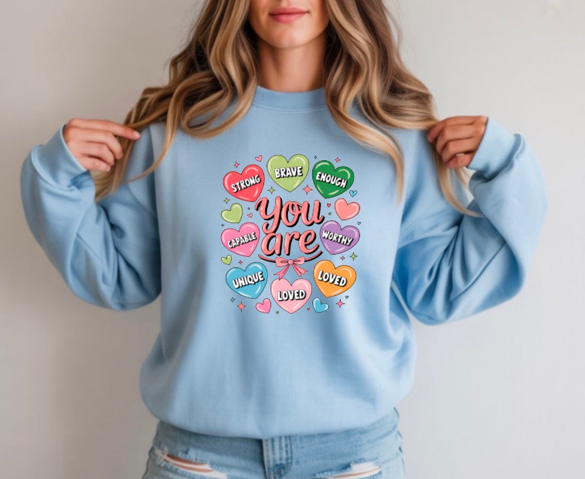 You Are Enough Crewneck Sweatshirt