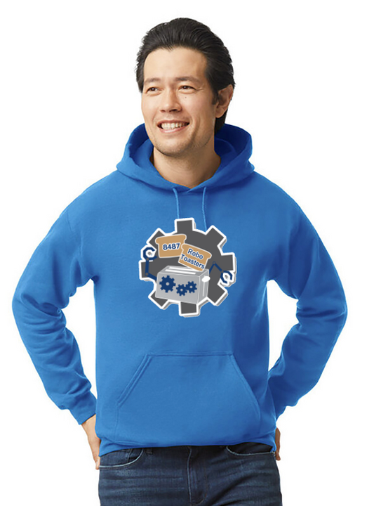 Robo Toasters Royal Blue Hoodie Adult