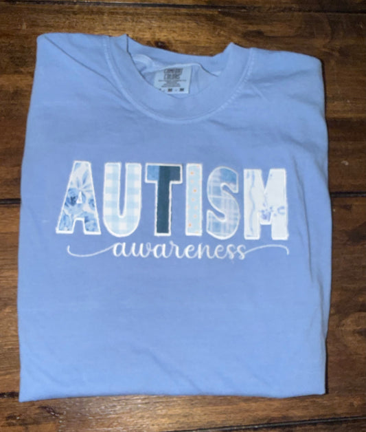 Appliquè Autism Awareness