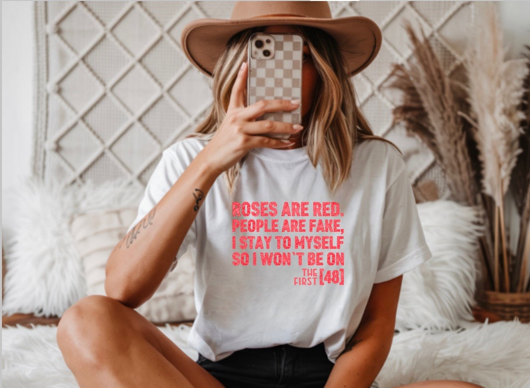 Roses Are Red Tee 🌹