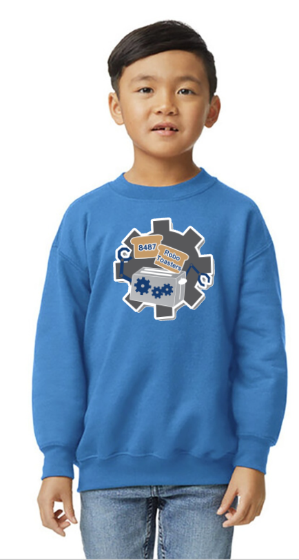 Robo Toasters Royal Blue Crewneck youth