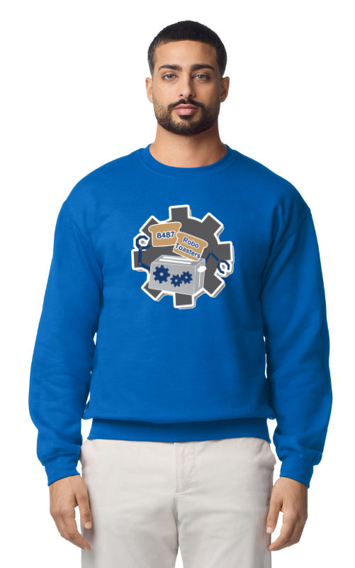 Robo Toasters Royal Blue Crewneck Adult