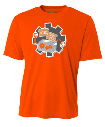 Spirit Wear Polyester Tee – Bright Orange Adult