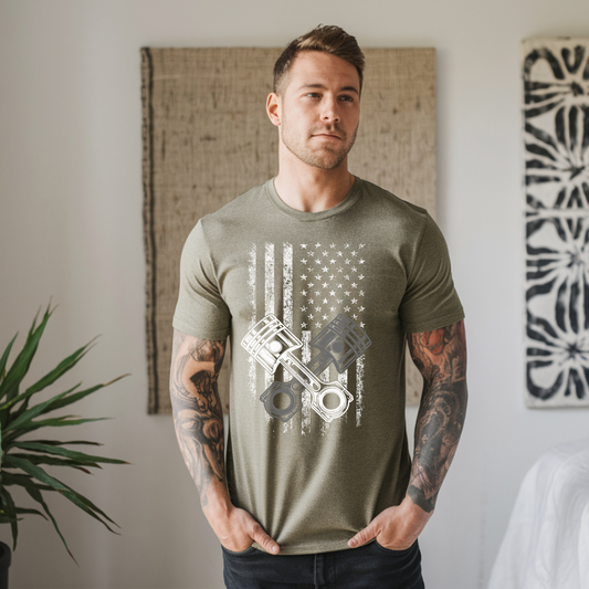 American Pride &amp; Horsepower Tee